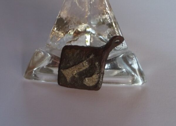 Ma 14th C Lozenge Shaped Heraldic Pendant Letter P 4