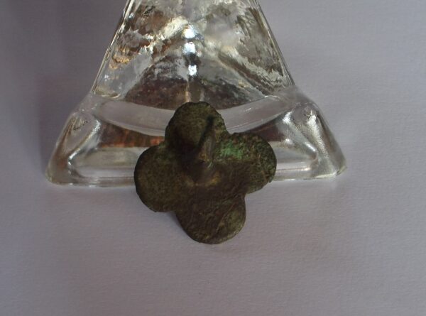 Ma Mid 14th C Quatrefoil Pendant With Crown 4